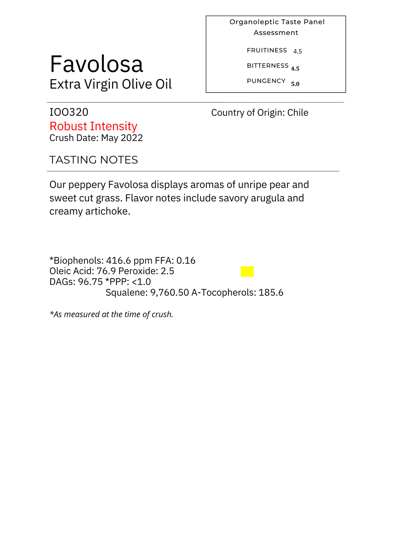 FAVOLOSA PREMIUM EXTRA VIRGIN OLIVE OIL