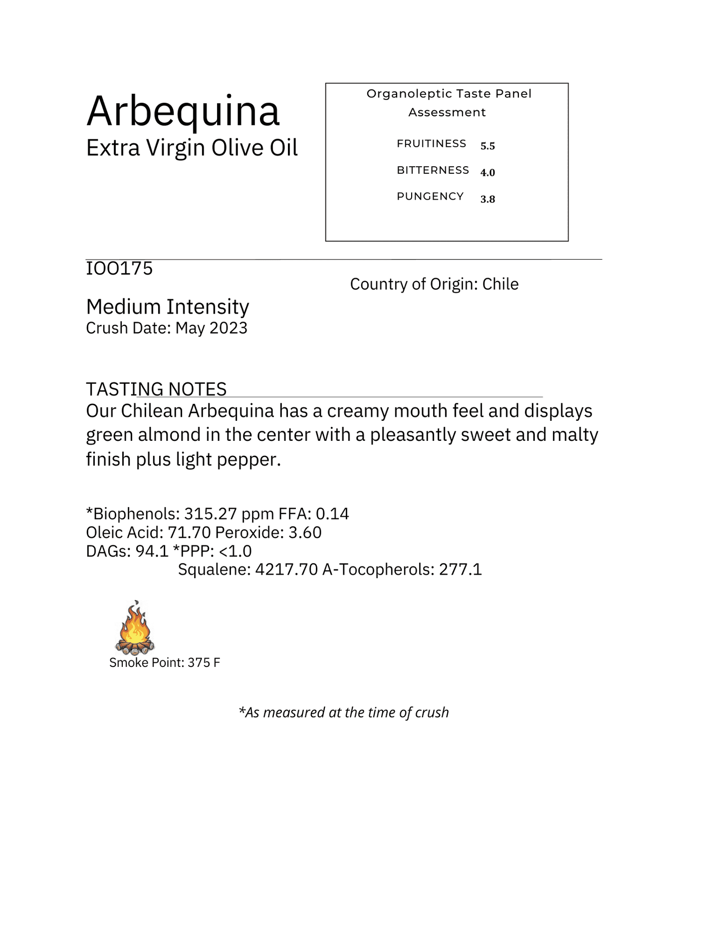 ARBEQUINA PREMIUM EXTRA VIRGIN OLIVE OIL