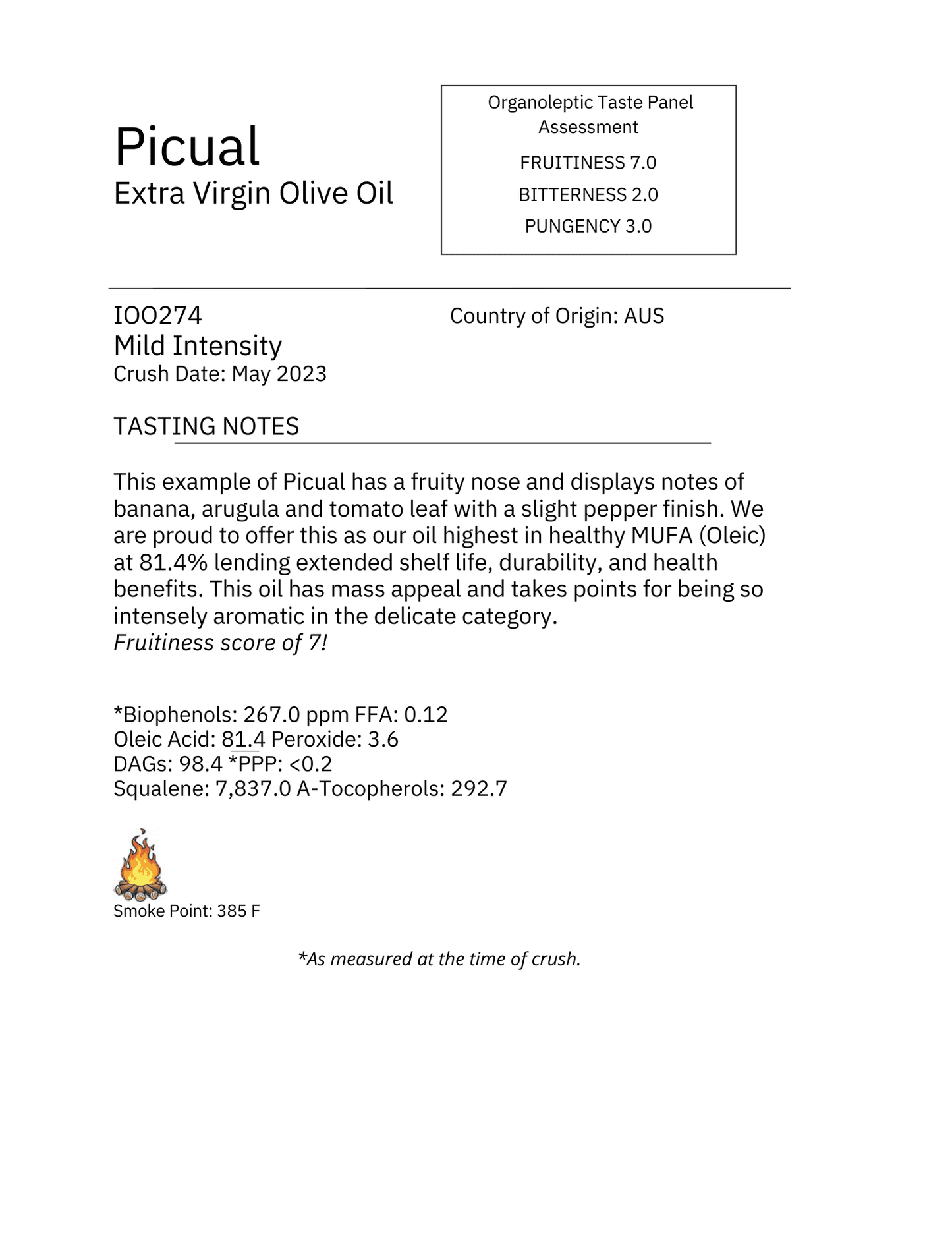 PICUAL PREMIUM EXTRA VIRGIN OLIVE OIL