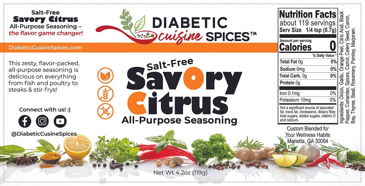 SALT-FREE SAVORY CITRUS ALL-PURPOSE SEASONING