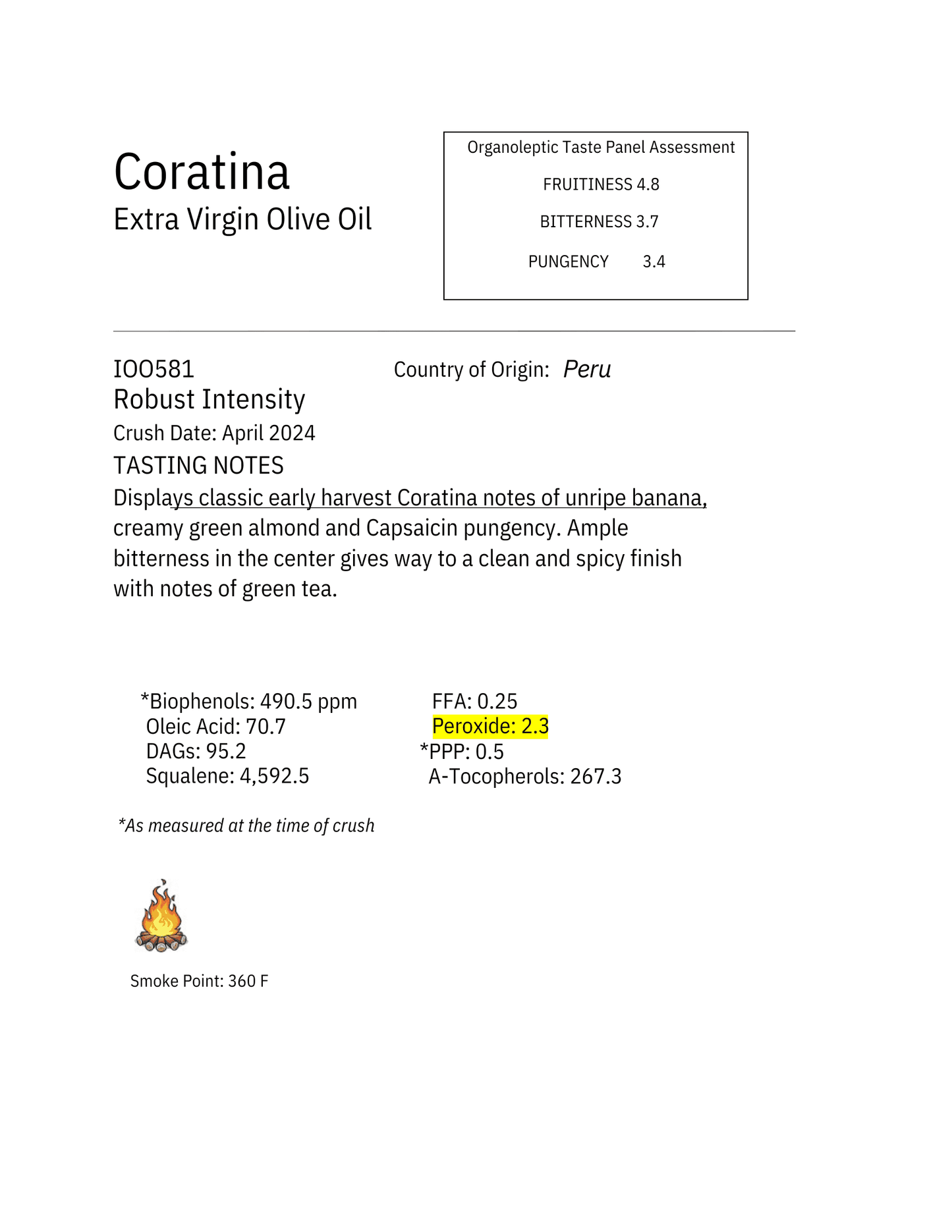 CORATINA PREMIUM EXTRA VIRGIN OLIVE OIL